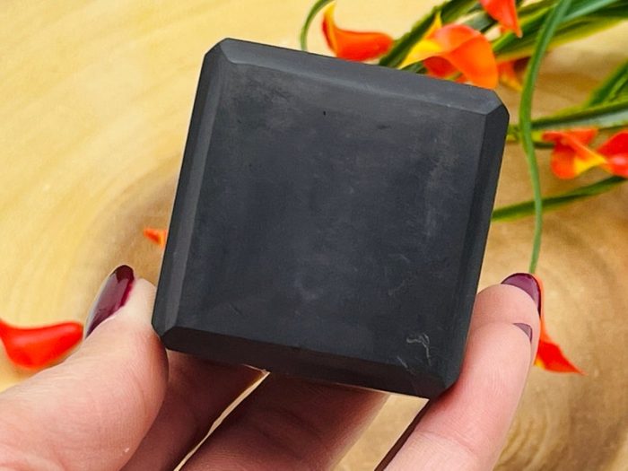 Shungite Cube | Shungite Crystal Cube | Black Shungite Cube | Healing Crystal Cube | Highly Energetic Metaphysical | EMF Protection