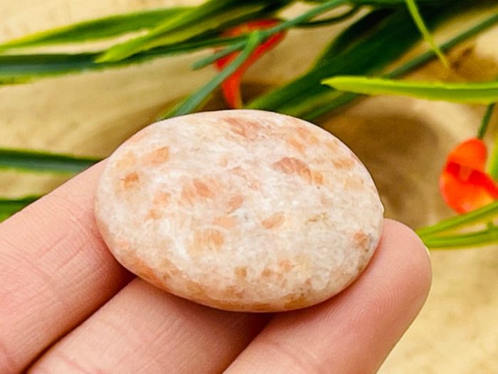 Sunstone Smooth Stone | Sunstone Crystal Stone | Pocket Smooth Stone | Metaphysical Healing Chakra Stone | Reiki Crystal