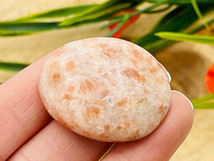 Sunstone Smooth Stone | Sunstone Crystal Stone | Pocket Smooth Stone | Metaphysical Healing Chakra Stone | Reiki Crystal