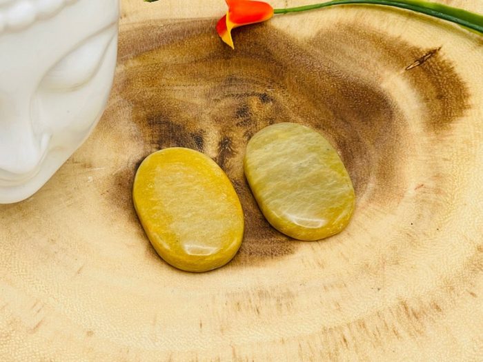 Yellow Aventurine Smooth Stone | Yellow Aventurine Crystal Stone | Pocket Smooth Stone | Metaphysical Healing Chakra Stone | Reiki Crystal