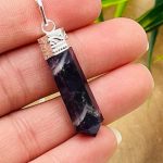 Amethyst Pendant | Chakra Healing pendant | Amethyst Chakra Charm Pendant | Grounding Chakra Pendant | Amethyst Pointer Pendant