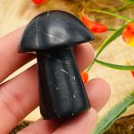 Shungite Massage Mushroom | Healing Crystal Mushroom | Face Skin Care Beauty | Massage Roller | Facial Massage Tool