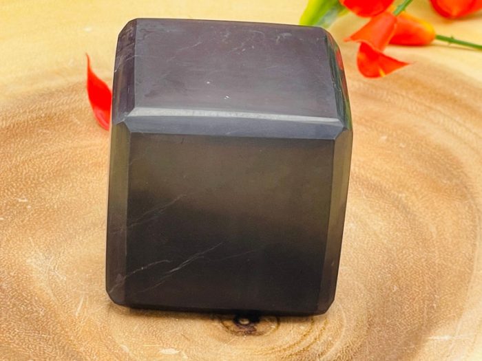 Shungite Cube | Shungite Crystal Cube | Black Shungite Cube | Healing Crystal Cube | Highly Energetic Metaphysical | EMF Protection