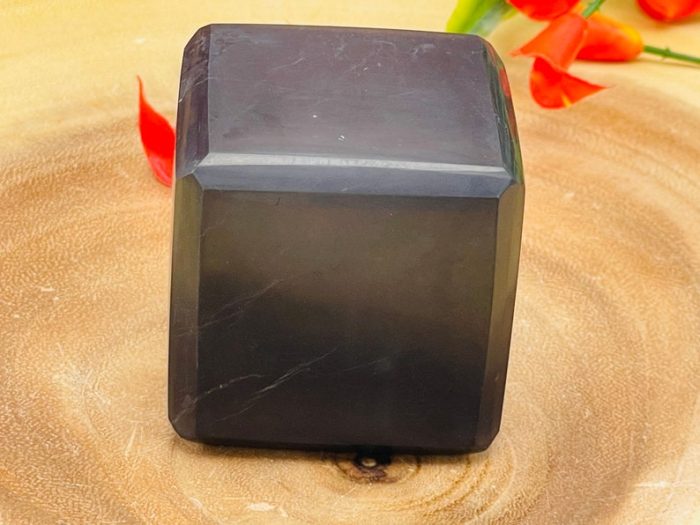 Shungite Cube | Shungite Crystal Cube | Black Shungite Cube | Healing Crystal Cube | Highly Energetic Metaphysical | EMF Protection