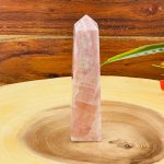 Strawberry Pink Calcite Obelisk | Calcite Tower | Calcite Point | Crystal Obelisk | Healing Crystal | Reiki | Metaphysical | Home Decor