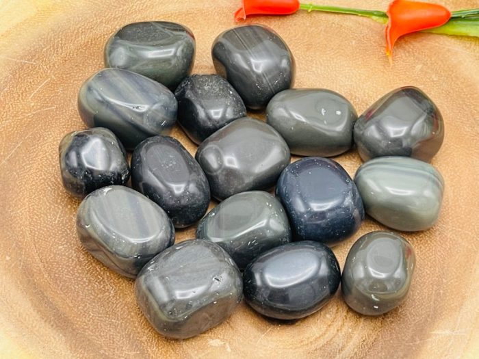 Platinum Obsidian Tumbled Stones | Platinum Obsidian Tumbled Crystals | Obsidian crystal | Polished Pocket Stone | Reiki | Healing Stone