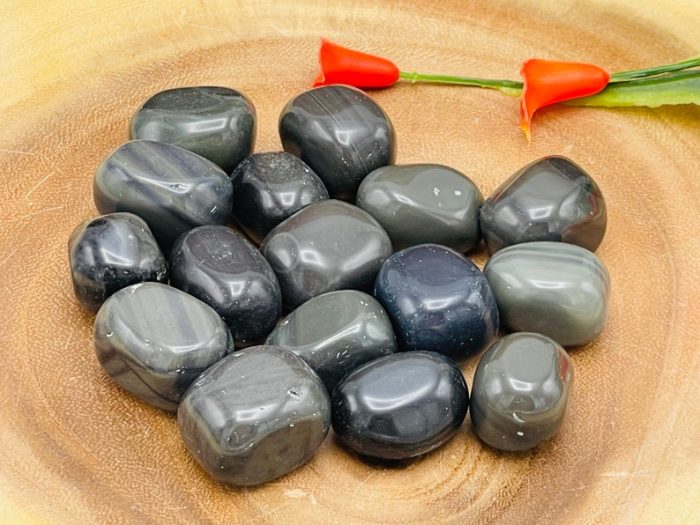 Platinum Obsidian Tumbled Stones | Platinum Obsidian Tumbled Crystals | Obsidian crystal | Polished Pocket Stone | Reiki | Healing Stone