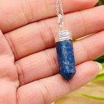 Lapis Lazuli Pendant | Chakra Healing Pendant | Lapis Lazuli Charm Pendant | Grounding Chakra Pendant | Pointer Pendant