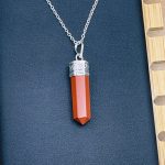 Red Jasper Pendant | Chakra Healing pendant | Red Jasper Charm Pendant | Grounding Chakra Pendant | Pointer Pendant