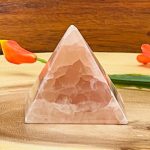 Strawberry Pink Calcite Pyramid | Calcite Pyramid | Crystal Chakra Pyramid | Healing Pyramid | Healing Crystal | Reiki Pyramid