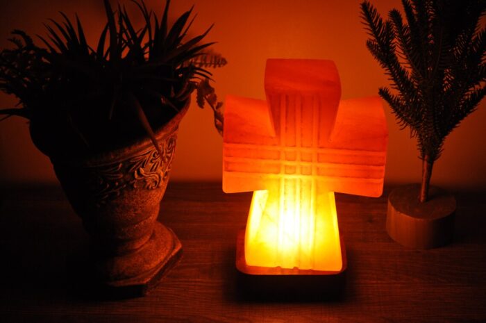 Himalayan Pink Salt Cross Shape Lamp