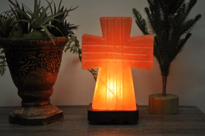 Himalayan Pink Salt Cross Shape Lamp