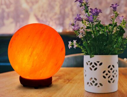 Himalayan Pink Salt Globe Shape Lamp