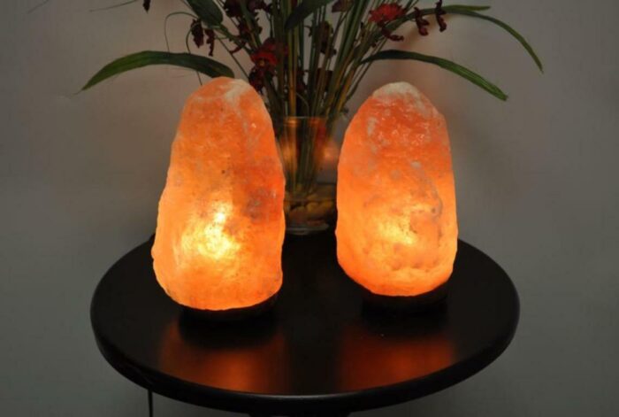 Pink Crystal Rock Salt Lamps