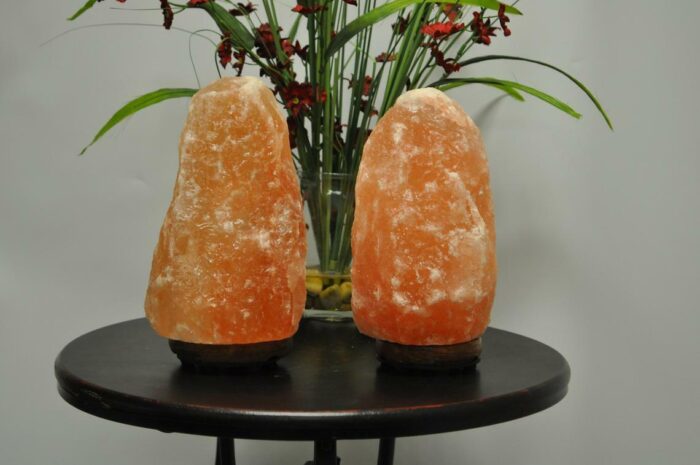 Pink Crystal Rock Salt Lamps