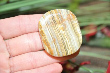 Banded Green Onyx Smooth Stone