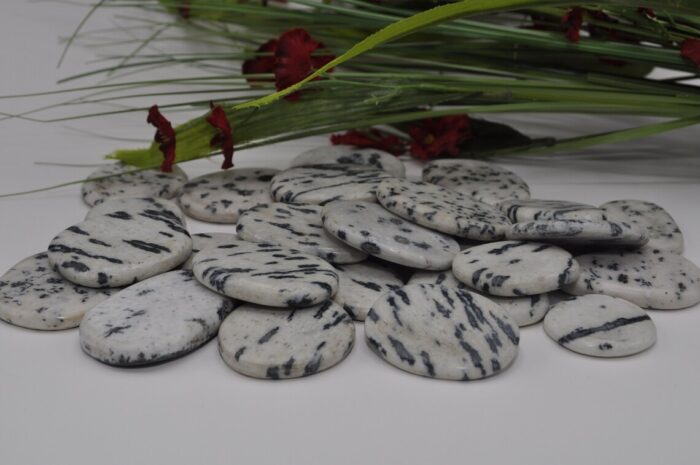 White Tiger Jasper Smooth Stone