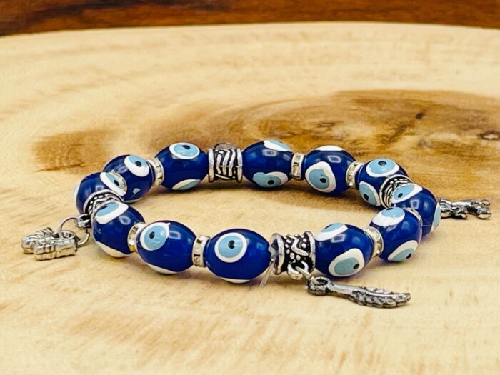 Evil Eye Blue Glass Bracelet