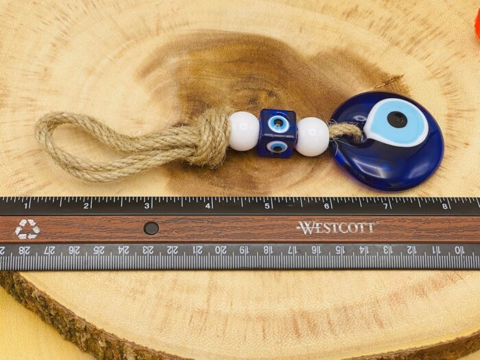 Evil Eye Blue Glass 2 x 7