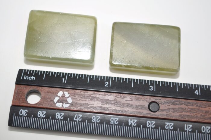 Green Onyx Rectangular Shape Smooth Stone | Green Onyx Pocket Stone | Polished Massage Stone | Healing Crystals | Stress Reliever