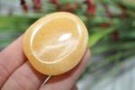 Orange Calcite Worry Stone