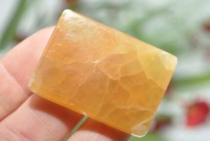 Citrine Calcite Rectangular Shape Smooth Stone