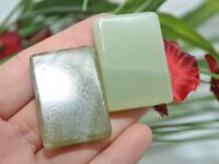 Green Onyx Rectangular Shape Smooth Stone