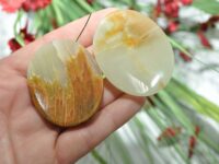 Multi Green Banded Onyx Worry Stone