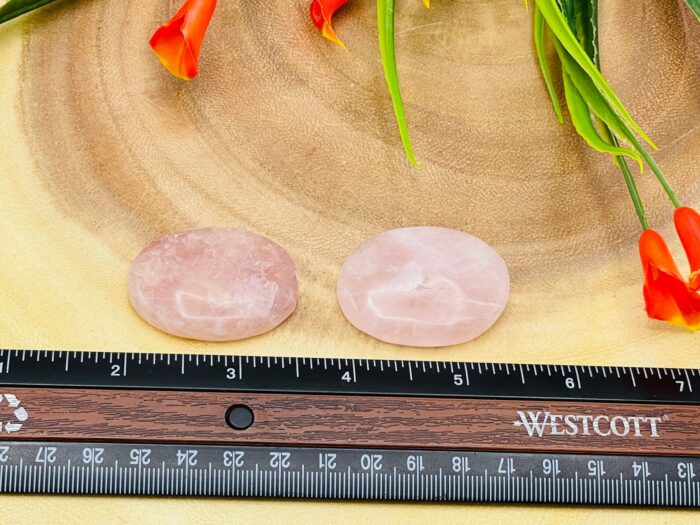 Rose Quartz Smooth Stone | Rose Quartz Pocket Stone | Handmade | Heart Chakra | Cleansing & Balance | Metaphysical Crystal | Stone of Love