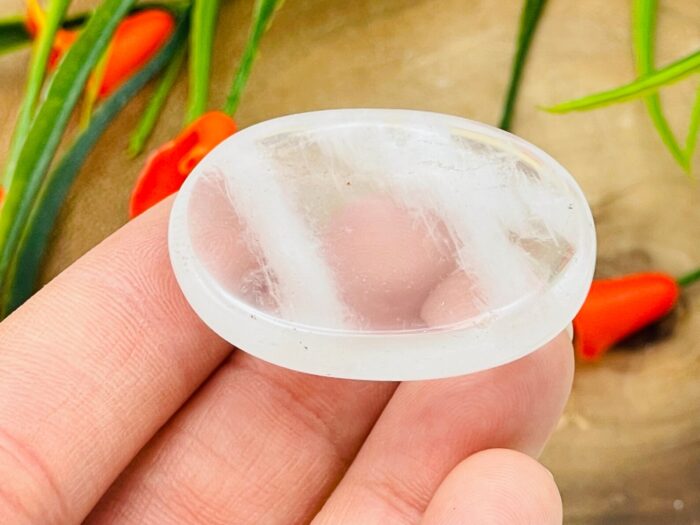 Clear Quartz Worry Stone | Crystal Quartz Worry Stone | Clear Quartz Gemstones | Pocket Stone | Stone of Power | Crown Chakra Crystal