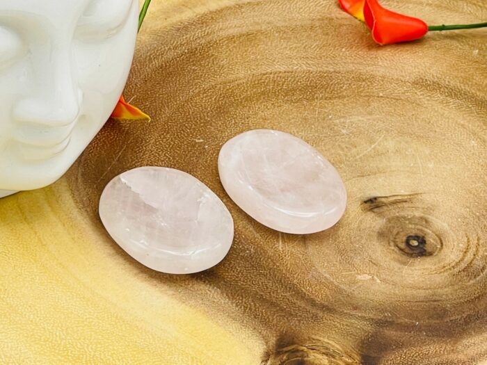 Rose Quartz Worry Stone | Rose Quartz Pocket Stone | Heart Chakra | Cleansing & Balance | Metaphysical Crystal | Stone of Love