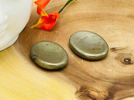 Golden Pyrite Worry Stone