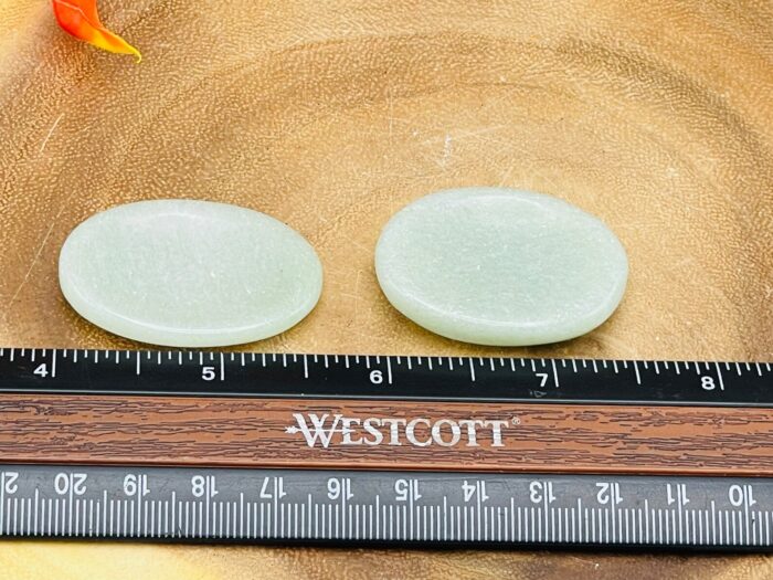 Green Aventurine Worry Stone | Green Aventurine Worry Palm Crystal | Hand Polished Massage Stone | Chakra Healing Crystal | Stress Reliever