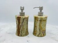 Onyx Soap & Lotion Dispenser, Bathroom Vanity Essentials 7 X 3.5 Inch