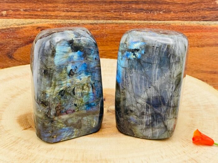 Labradorite Free Form Crystal | Blue Flash Labradorite Freeform Standing Display Specimens | Reiki Chakra Crystal | Healing stone