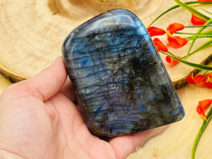 Labradorite Free Form Crystal | Blue Flash Labradorite Freeform Standing Display Specimens | Reiki Chakra Crystal | Healing stone