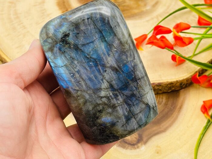 Labradorite Free Form Crystal | Blue Flash Labradorite Freeform Standing Display Specimens | Reiki Chakra Crystal | Healing stone