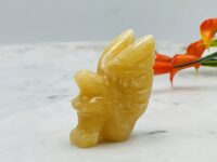 Orange Calcite Fairy Angel, Crystal Figurine, Standing Statuette, 2 Inch