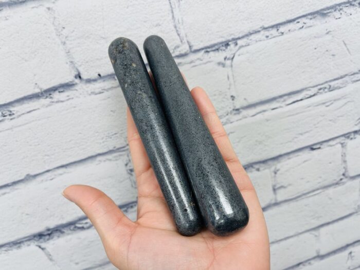 6" Hematite Massage Wand, Stress Reliever & Spa Healing Tool