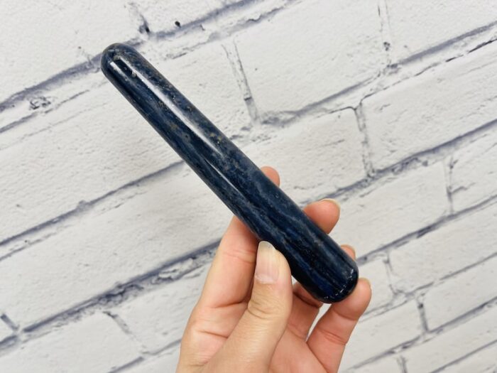 6" Sodalite Wand, Blue Sodalite Crystal Massage Wand, Healing Crystal & Stone, Third Eye Chakra