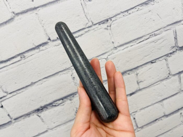 6" Hematite Massage Wand, Stress Reliever & Spa Healing Tool