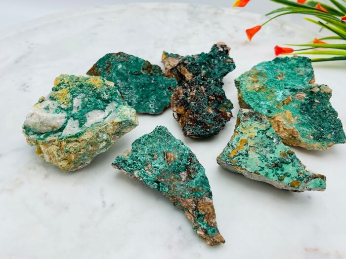 Malachite Raw Crystal Stones Specimen, Wholesale Bulk Lot