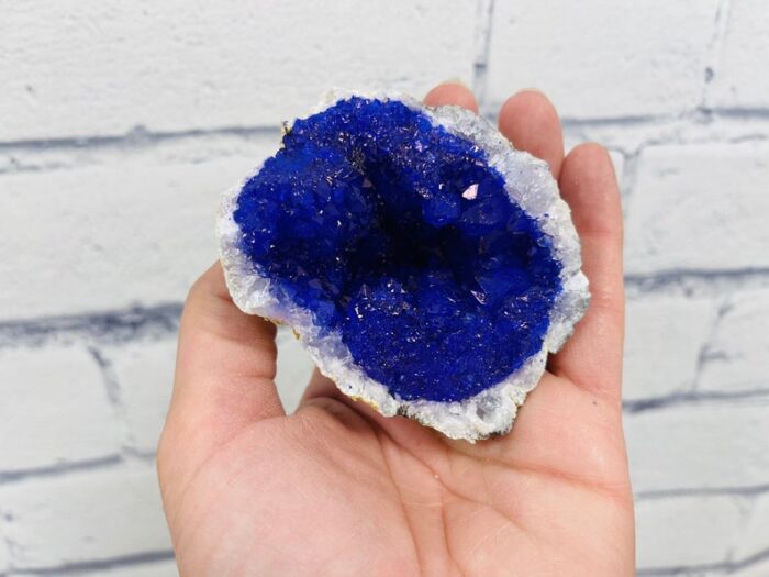 Dyed Crystal Quartz Geode, Purple Rock Cluster Geode, Quartz In Rock Formation, Pick your Size