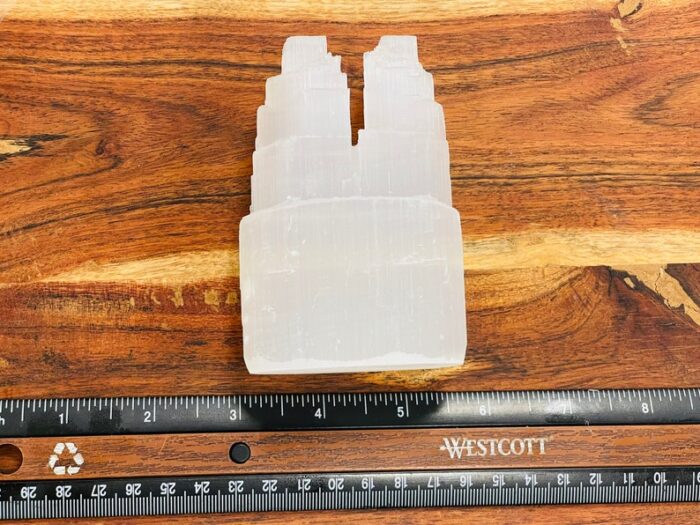 Polished Selenite Crystal Skyscraper Twin Towers, Selenite Healing Crystal Iceberg, 4 inch & 8 inch