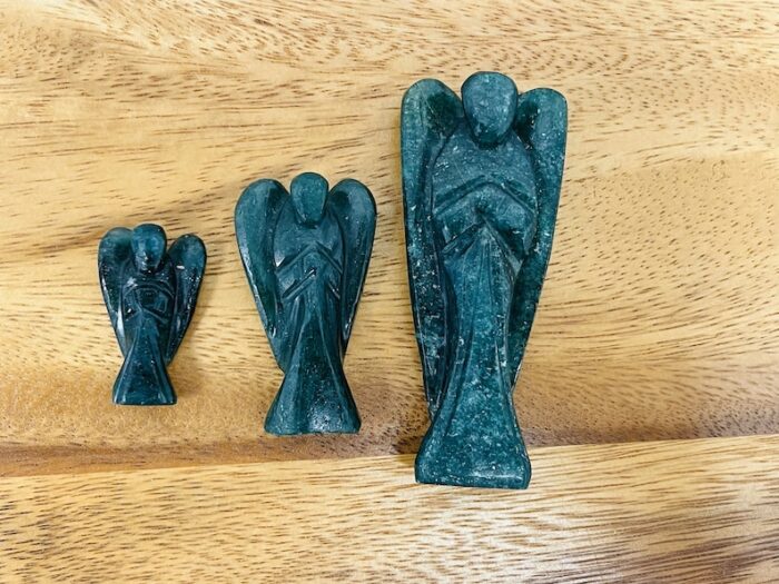 Deep Green Aventurine Angel Figurine, Standing Statuette, 1 , 2 & 3 Inch