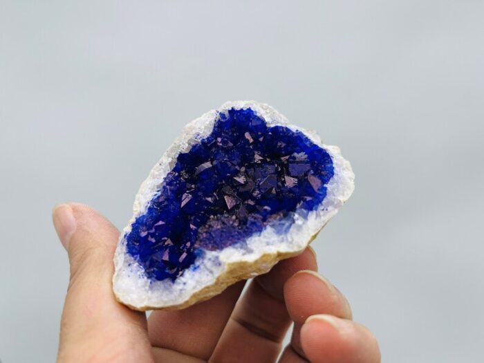 Dyed Crystal Quartz Geode, Purple Rock Cluster Geode, Quartz In Rock Formation, Pick your Size