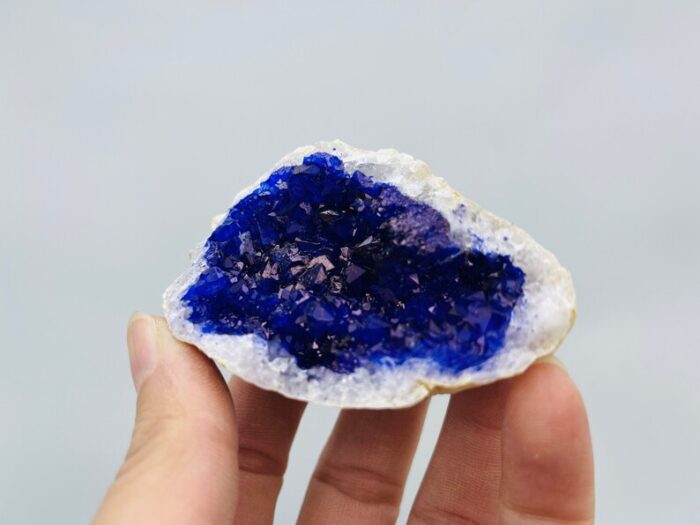 Dyed Crystal Quartz Geode, Purple Rock Cluster Geode, Quartz In Rock Formation, Pick your Size