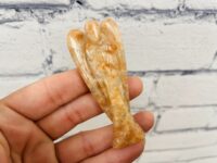 Sunstone Crystal Angel Figurine, Standing Statuette, 1, 2 ,3 Inch